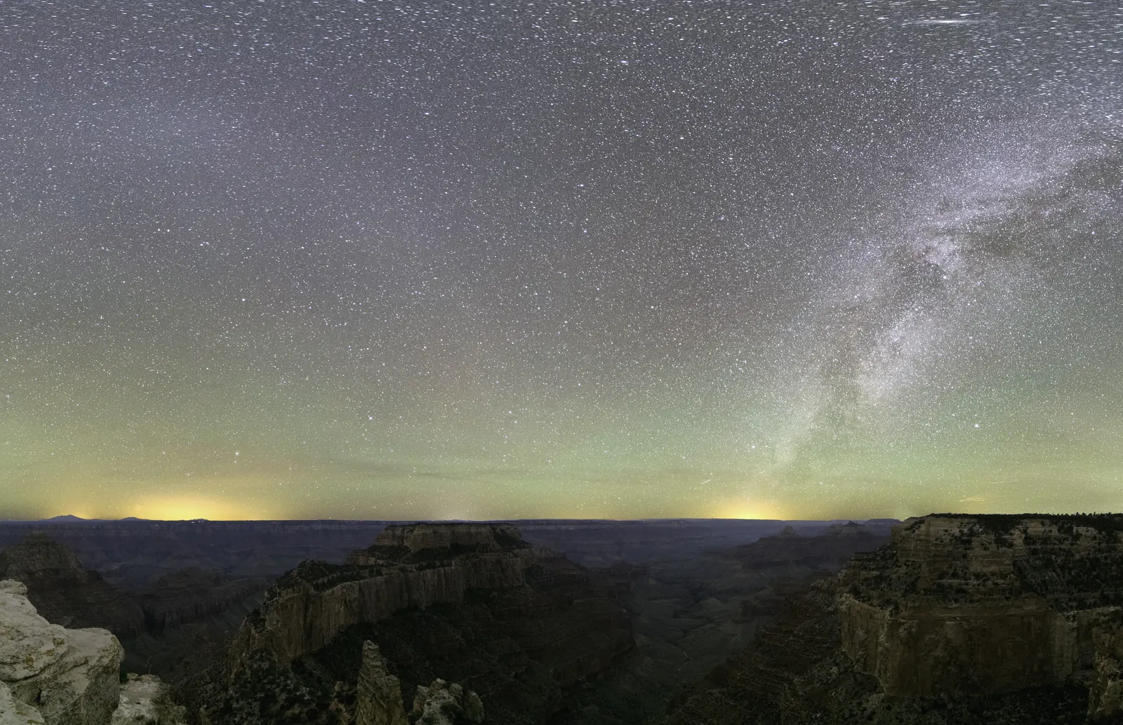 The Milky Way over Grand Canyon National Park at night